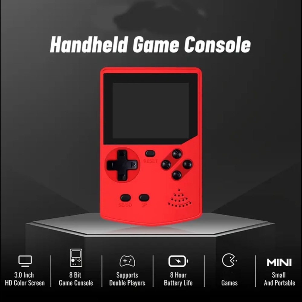 Game Box Plus Handheld Console - Red - Picture 5 of 6